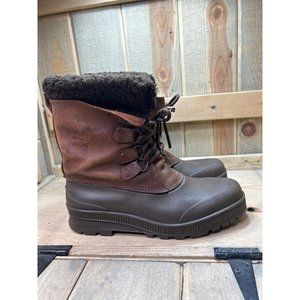 US11 Sorel Badger Classic Snow Duck Rain boots Woman’s Brown